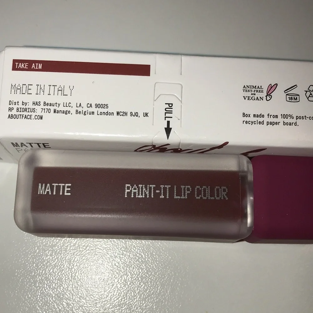 ABOUT FACE Paint It Liquid Lipstick in Take Aim brand new